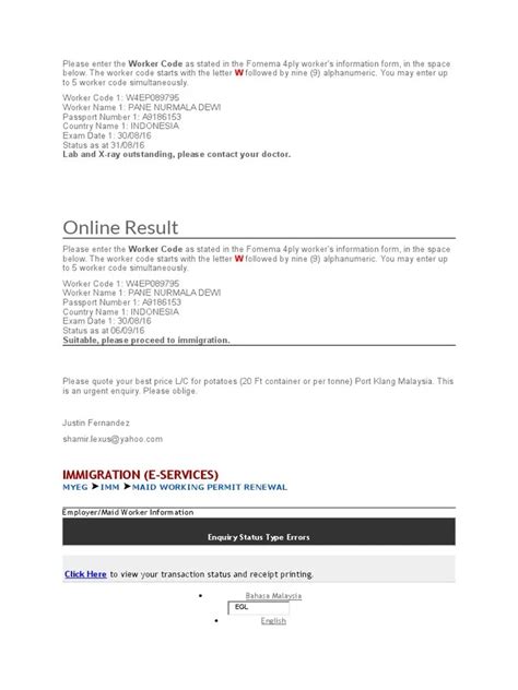 check fomema worker code|FW.